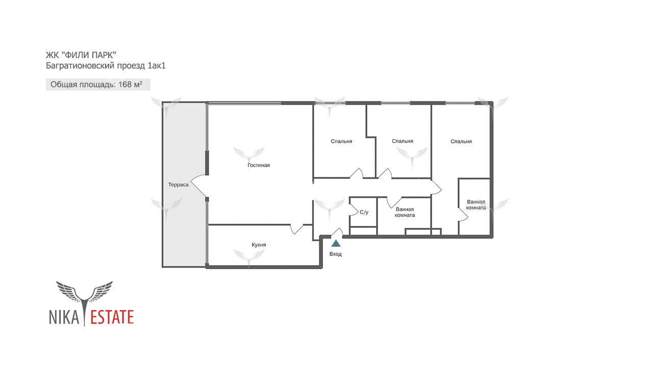 Фото 29 Фили Парк -  4-к Квартира 155 м²