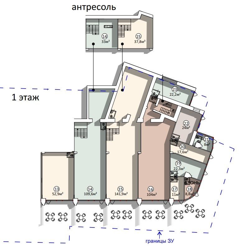 Фото 6 Торговое помещение 22.2 м²