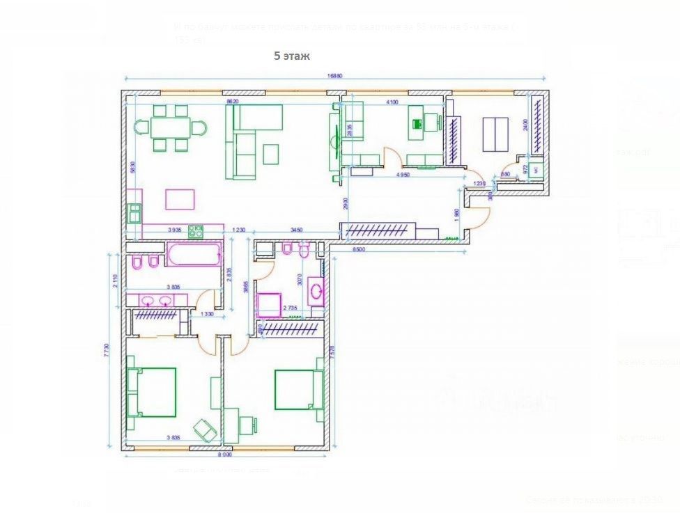 Фото 9 3-к Квартира 153.6 м²